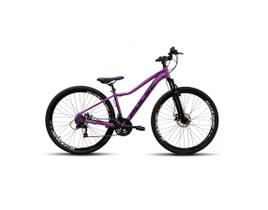 Bicicleta Aro 29 Pulse quick 21v Freio a Disco Lilas Brilho
