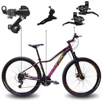 Bicicleta Aro 29 Quadro Rebaixado SAIDX Beauty 21 Marchas Freio Disco