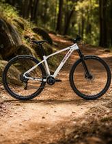 Bicicleta Aro 29 Sense React Sport V2 Shimano Altus 16v Mtb Cor:Branco+VermelhoTamanho:21