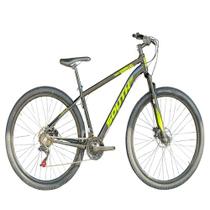 Bicicleta Aro 29 South Preto com Amarelo Freio a Disco Câmbio Importado 21v