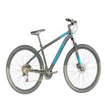 Bicicleta Aro 29 South Preto com Azul Freio a Disco Câmbio Importado 21v