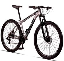 Bicicleta Aro 29 Spaceline Star 21 Marchas, Quadro de Alumínio e Freio a Disco - Prata/Preto Bicicleta Aro 29 Spaceline Star 21 Marchas, Quadro de Alumínio e Freio a Disco - Prata/Preto