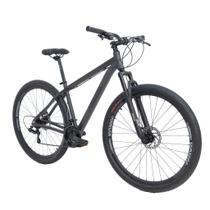 Bicicleta Aro 29 - Tam. 19 - 21v - RAVA PRESSURE Cinza e Preto Câmbio Shimano Quadro Alumínio