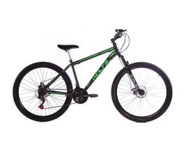 Bicicleta Aro 29 Woltz Aço Carbono Freios A Disco Garfo com Suspensão Bicicleta Aro 29 Woltz Aço Carbono Freios A Disco Garfo com Suspensão