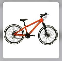 Bicicleta aro vikingx tuff x-30 laranja c/preto aro 26