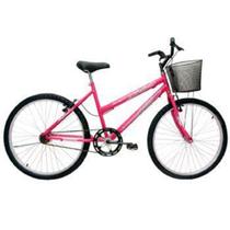 Bicicleta ARO24 FEM. Bella com Cesta FEM. Cores Cairu - 319705ROSA/PINK