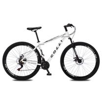 Bicicleta Atalanta Aro 29 Alumínio 21v Câmbio Traseiro Shimano Freio Mecânico Branco - Colli Bike