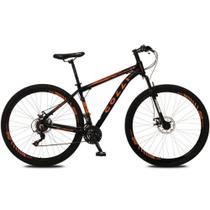 Bicicleta Athena A29 FD 21M Preto FoscoLaranja Neon COLLI