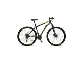 Bicicleta Athena Aro 29 Colli Preto Fosco/Amarelo Neon