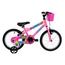 Bicicleta Athor Aro 16 Baby Girl Com Cestinha Bicicleta Athor Aro 16 Baby Girl Com Cestinha