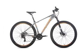 Bicicleta audax havok sx - cinza/laranja - tamanho 19
