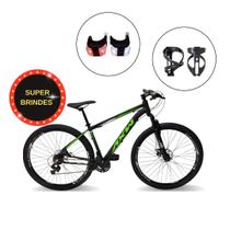 Bicicleta AXW Aluminio Aro 29 Freio Hidráulico 24 Marchas Shimano e Suspensão Diant