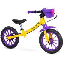 Bicicleta Balance Infantil Garden Fly Aro 12 até 21Kg Limitador de Giro Nathor