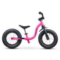 Bicicleta Balance Infantil Raiada Rosa - Nathor