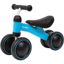 Bicicleta bebê de equilibrio infantil 4 rodas azul buba