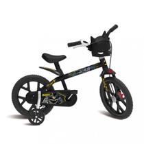Bicicleta Bicicletinha Infantil Aro 14 BATMAN - BANDEIRANTE