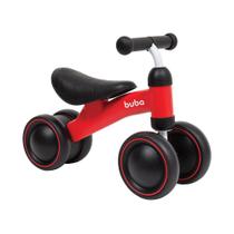 Bicicleta Bicicletinha Infantil de Equilíbrio Vermelha 4 Rodas - Buba
