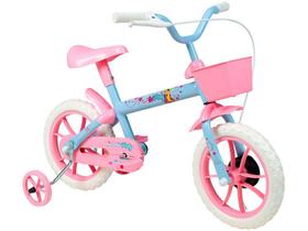 Bicicleta Bicicletinha Infantil Paty Rosa e Azul Aro 12 - VERDEN BIKES