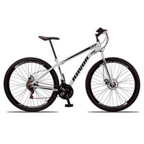 Bicicleta Bike Aço 21 Marchas Velocidades Aro 29 Branco
