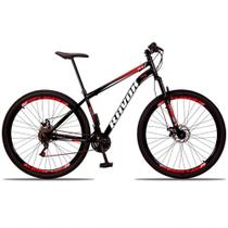 Bicicleta Bike Aço Aro 29 Suspensão Dianteira 21 Velocidades Freio A Disco Vermelho Bicicleta Bike Aço Aro 29 Suspensão Dianteira 21 Velocidades Freio A Disco Vermelho