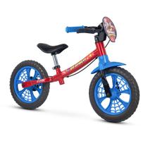 Bicicleta Bike Aro 12 de Equilíbrio - Nathor - Spider Man - Balance - Vermelho