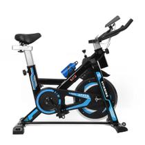 Bicicleta Bike Ergométrica Spinning até 150kg Mecânica Azul NSP8 GTA Tech