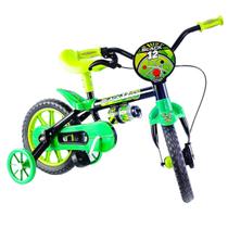 Bicicleta Black Aro 12 Infantil Verde e Preta - Nathor