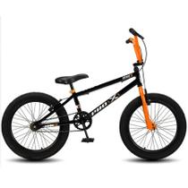 Bicicleta BMX Pro-X Serie 1 Aro 20 Preto com Laranja Bicicleta BMX Pro-X Serie 1 Aro 20 Preto com Laranja