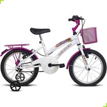 Bicicleta Breeze Rosa Feminina Aro 16 Infantil Rodinha 1009