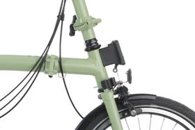 Bicicleta Brompton C Line Explore Black High - Matcha Green