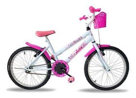 Bicicleta C/ Cesta Aro 20 Power Bike Julie Infantil Feminina