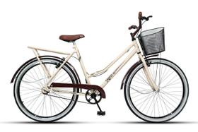 Bicicleta Caiçara Beach Brisa Aro 26 Vintage Retro BEGE
