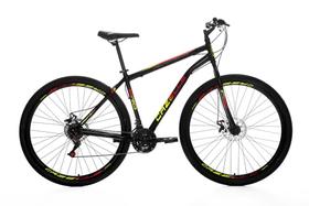 Bicicleta Cazelle Roma A.29 Tam 18 Aco Carbono F.disco 21v -Quadro Preto C/ Adesivo