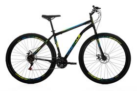 Bicicleta Cazelle Roma A.29 Tam 18 Aco Carbono F.disco 21v -Quadro Preto C/ Adesivo