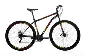 Bicicleta Cazelle Roma A.29 Tam 18 Aco Carbono F.disco 21v -Quadro Preto C/ Adesivo