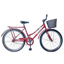 Bicicleta ciclo bye aro 26 aero com cesta /feminina - vermelha - Depedal Bikes