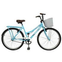 Bicicleta ciclo bye-miami beach aro 26 com cesta /feminina - azul bebê - Depedal Bikes