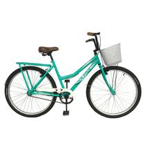 Bicicleta ciclo bye-miami beach aro 26 com cesta / feminina - verde água - Depedal Bikes