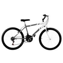 Bicicleta Cinza Fosca e Branca 18 Marchas Aro 26 Pro Tork Ultra - Ultra Bikes