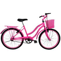 Bicicleta Cissa 24 Retrô Vintage Feminina Passeio Rosa Bicicleta Cissa 24 Retrô Vintage Feminina Passeio Rosa