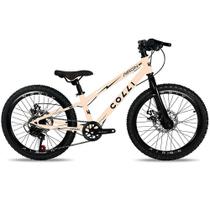 Bicicleta Colli Airon Aro 20 7 Marchas Freios A Disco Bege