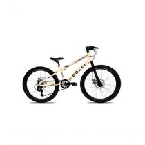 Bicicleta Colli Airon Aro 24 Com Freio A Disco 7v Bege Bicicleta Colli Airon Aro 24 Com Freio A Disco 7v Bege