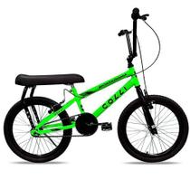 Bicicleta colli aro 20 montadinha s/m verde neon 309-03d