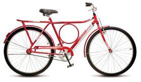 Bicicleta Colli Barra Sport Aro 26 em Ferro Com Bagageiro e Capa Corrente