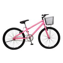 Bicicleta Colli Bike Aro 24 freio V-Brake Com Cesta