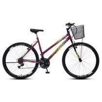 Bicicleta Colli Cazelle Allegra Aro 26 Freio V-brake Quadro 18 Roxo Bicicleta Colli Cazelle Allegra Aro 26 Freio V-brake Quadro 18 Roxo
