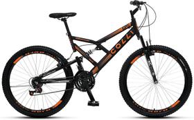 Bicicleta Colli Gps A.26 Aero Tam 19 F.V-break Dp.Susp. Full 21v - Preto com Laranja