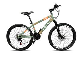 Bicicleta Colli Mônaco Aro 26 Disco 21 V Rapid Fire Cor Vermelho Tamanho do quadro 13,5