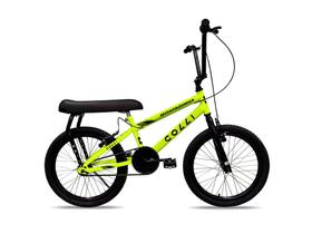 Bicicleta Colli Montadinha Aro 20 Selim Mobik Bagageiro Cor Amarelo Neon Tamanho Do Quadro 12 Bicicleta Colli Montadinha Aro 20 Selim Mobik Bagageiro Cor Amarelo Neon Tamanho Do Quadro 12