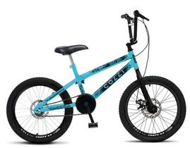 Bicicleta Colli SKILL BOY, Aro 20 Aero, Guidão Cross BMX, Tam 14., 36 Raias, Freios a Disco Dianteiro e Traseiro, Descanso Lateral